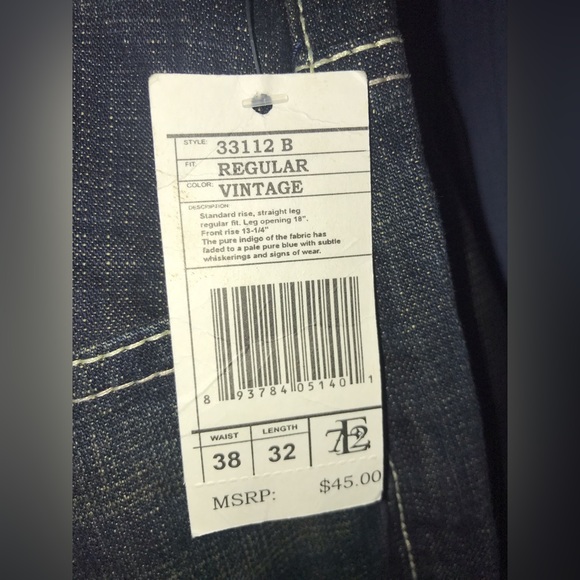 Evolution In Design Jeans Brand New With Tag Size 38X32 - Picture 4 of 6